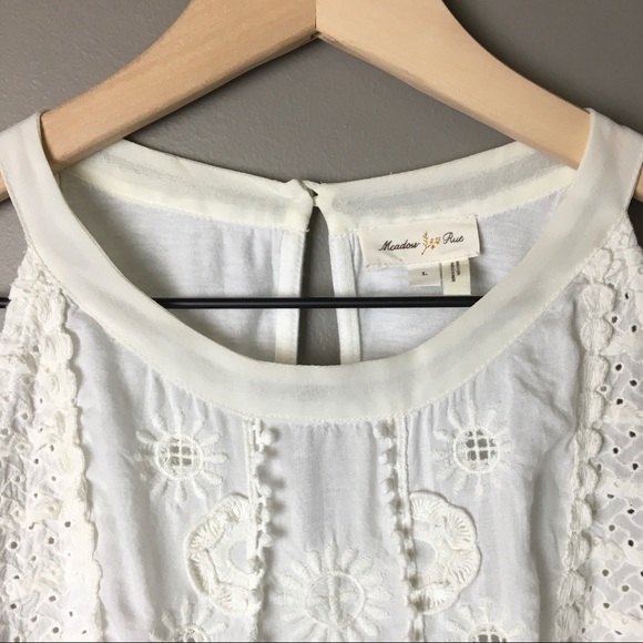 Anthropologie Meadow Rue Embroidered Empire Halter - Picture 2 of 5